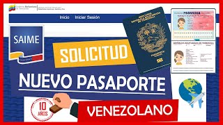 Cómo SOLICITAR nuevo PASAPORTE venezolano por 10 AÑOS ✅✈️🌏 [upl. by Enra]