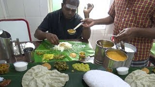 Chennai Lunch Only 60 rs  085  Worlds Best Cheapest Thali in India  Best Food Tamil Nadu [upl. by Anialam147]