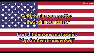 Amerikaans Volkslied ENNL tekst  Anthem of USA Dutch [upl. by Joell]