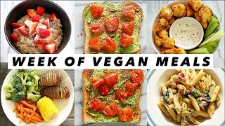 WHAT I EAT IN A WEEK VEGAN ➟ easy meals 🥑 [upl. by Enak]