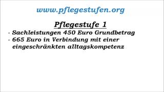 Pflegestufe 1  Informationen [upl. by Annawt]