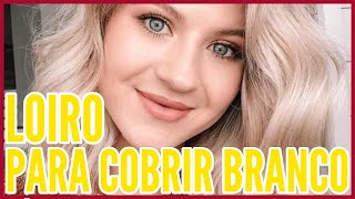 COMO COBRIR CABELO BRANCO COM LOIRO CLARÍSSIMO [upl. by Nadiya428]