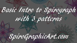 How To Spirograph A Basic Intro [upl. by Yetti275]