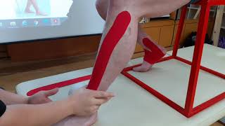 Kinesio taping  Tibialis Anterior [upl. by Narine]