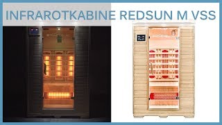 Infrarotkabine Testsieger  Sauna Redsun M mit Vollspektrumstrahler [upl. by Lynnell]