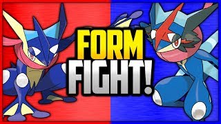 Greninja vs AshGreninja  Pokémon Form Fight [upl. by Vial4]