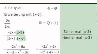 Bruchterme kürzen und erweitern [upl. by Neo]