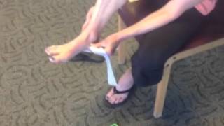 How to Tape the Posterior Tibial Tendon Ask The Podiatrist Segment 1 [upl. by Ellah]