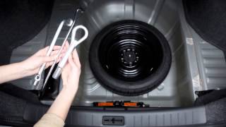 2015 NISSAN Sentra  Spare Tire and Tools [upl. by Sukcirdor69]