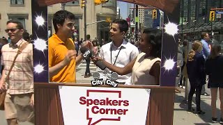 Speakers Corner Talking bilingualism in Canada [upl. by Ornie]