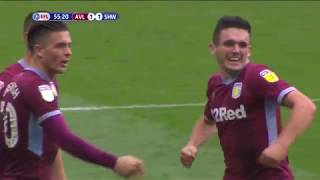 John McGinns WONDERGOAL for Aston Villa vs Sheff Wednesday [upl. by Enyawad993]