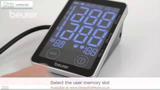 Quick Start Guide For The Beurer BM58 Blood Pressure Monitor [upl. by Tiffi110]