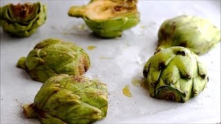 How to make Oven Roasted Artichokes Recipe  HappyFoods [upl. by Lemuel]