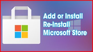 How to Add or ReinstallInstall Microsoft Store in Windows 10 Easily in 2021 All Version ✔✔✔ [upl. by Nnalorac]