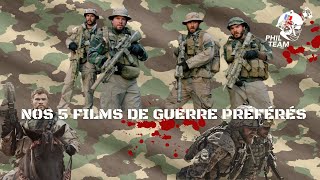 Nos 5 MEILLEURS FILMS DE GUERRE [upl. by Yeblehs]