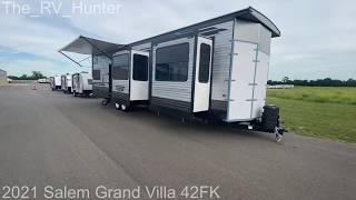 2021 Salem Grand Villa 42FK Two Story RV By Forest River Tour [upl. by Treacy]