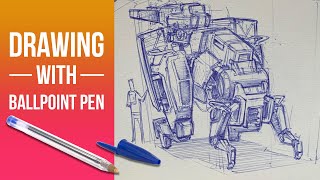 Why you should draw with a ballpoint pen [upl. by Ittap979]