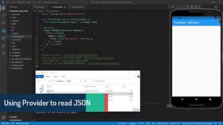 Flutter State Management  Using Provider to read JSON data [upl. by Xenia]