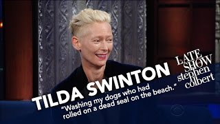 Tilda Swintons Acting Inspiration Came From A Donkey [upl. by Moselle]