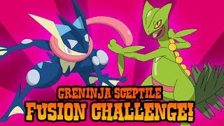 How to Draw Greninja  Sceptile Fusion  ART CHALLENGE [upl. by Ogirdor]