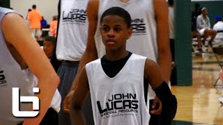 8th grader Chase Adams flashes Pure Point Guard skills at John Lucas Combine [upl. by Aicemak691]