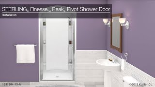 Installation  Finesse Peak Pivot Shower Doors [upl. by Amerigo]