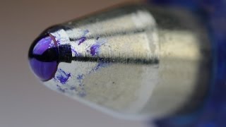 How A Ballpoint Pen Works Close Up [upl. by Clothilde683]