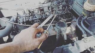 DIESEL ENGINE VALVE CLEARANCE ADJUSTMENT [upl. by Alahsal]