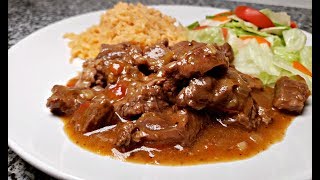 CARNE GUISADA RECIPE  Tex Mex Beef Stew Recipe  Simply Mamá Cooks [upl. by Demmahom193]