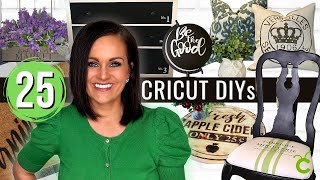 25 MIND BLOWING DIY Projects You Can Make w a CRICUT [upl. by Brenton]