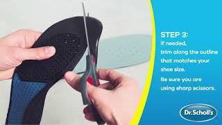 Dr Scholls  How To Use Work Insoles [upl. by Lorollas]