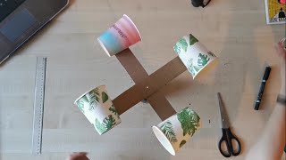 STEM activity WIND ANEMOMETER for kids [upl. by Onahpets]