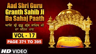 Aad Sri Guru Granth Sahib Ji Da Sahaj Paath Vol  17  Page No 371 to 395  Bhai Pishora Singh Ji [upl. by Eseerehc]