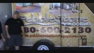 Pebblestone flooring doityourself installation [upl. by Nairrot50]