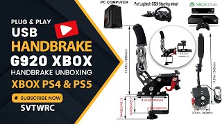 How To Setup USB Handbrake  Plug amp Play G920 Compatible With Xbox ONEXbox S  Handbrake Unboxing [upl. by Odarnoc]