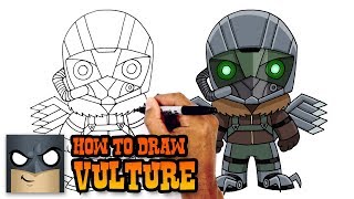 How to Draw Vulture  Spiderman Homecoming [upl. by Ezara]