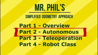 Simplified FTC Odometry Part 2 Autonomous [upl. by Gannon341]