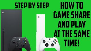 Step by Step instructions how to play at the same time Xbox game share [upl. by Brantley92]