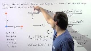 Coulombs Law Example  2 [upl. by Anirbys756]