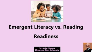 Emergent Literacy vs Reading Readiness [upl. by Anitroc]