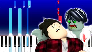 ROBLOX Zombie Apocalypse Song  JunRoots Piano Tutorial [upl. by Green]