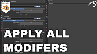 Blender How to Apply all Modifiers [upl. by Efinnej537]