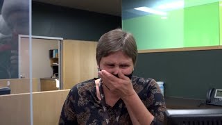 Bank teller sobs when Secret Santa surprises her with cash and a new car [upl. by Benedict]