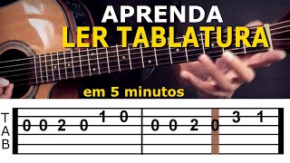 COMO LER TABLATURA  Aprenda em 5 Minutos [upl. by Afatsom]