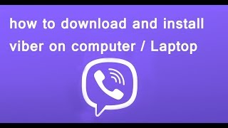 how to download and install viber on computer [upl. by Nnayt]