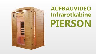 Dewello Infrarotkabine PIERSON 90x90DualTherm [upl. by Zehe]