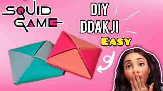 How to make DDAKJI from Squid game  EASY tutorial [upl. by Alded]