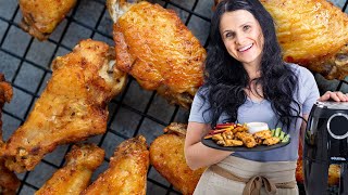 Extra Crispy Chicken Wings Made in Air Fryer [upl. by Naihs68]