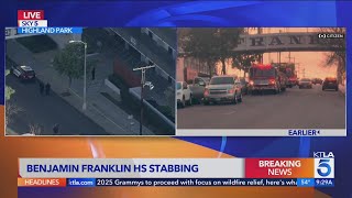 Police investigate stabbing at Franklin High School [upl. by Ogden]