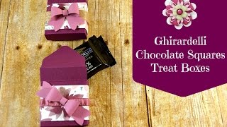 Envelope Punch Board Treat Boxes for Ghirardelli Chocolate Squares [upl. by Aierbma]